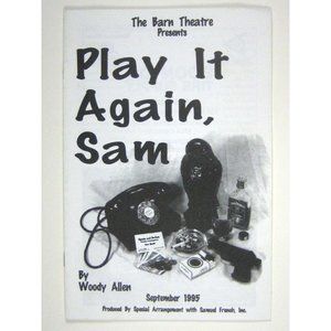 Play it Again Sam Barn Theatre Program 1995 Woody Allen New Jersey